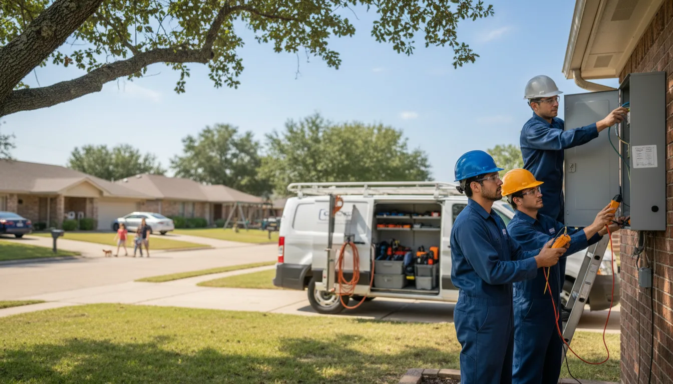 Certified electrician providing emergency electrical services in Story, AR